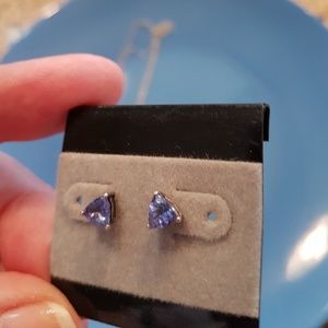 Tanzanite earrings and necklace